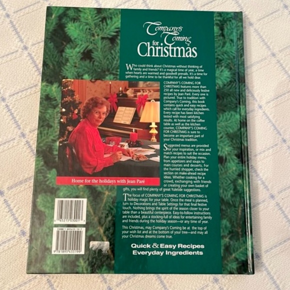 NWT Vintage Cookbook Company's Coming for Christmas Hardcover Jan. 1 1996 - Picture 2 of 3